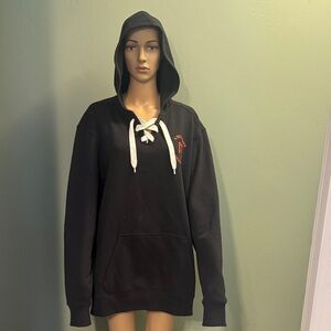 BNWOT Sport-Tek 13th Child Brewery Black Hoodie with White Laces